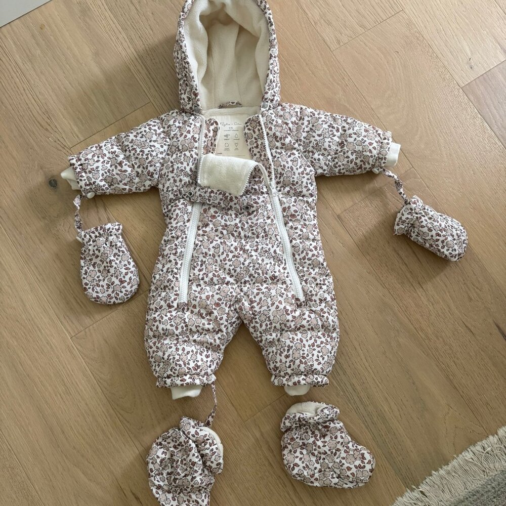 Rylee + Cru Vintage Haverst Floral Snowsuit